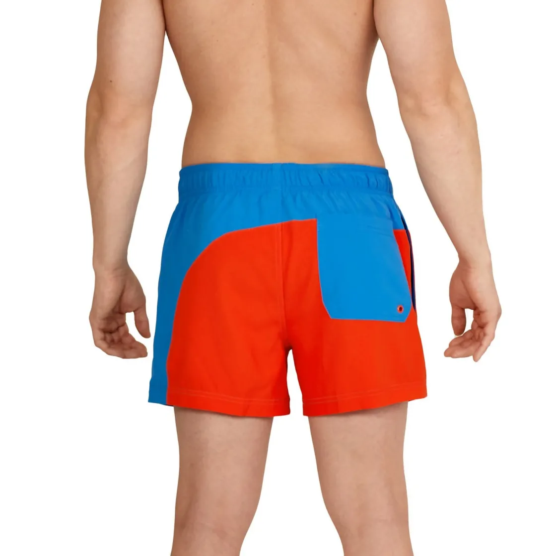 Swim Trunks & Boardshorts-Speedo Colorblock Redondo Edge Volley 14" Red/Blue