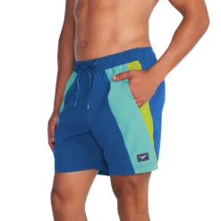 Swim Trunks & Boardshorts-Speedo Colorblock Redondo Edge Volley 17