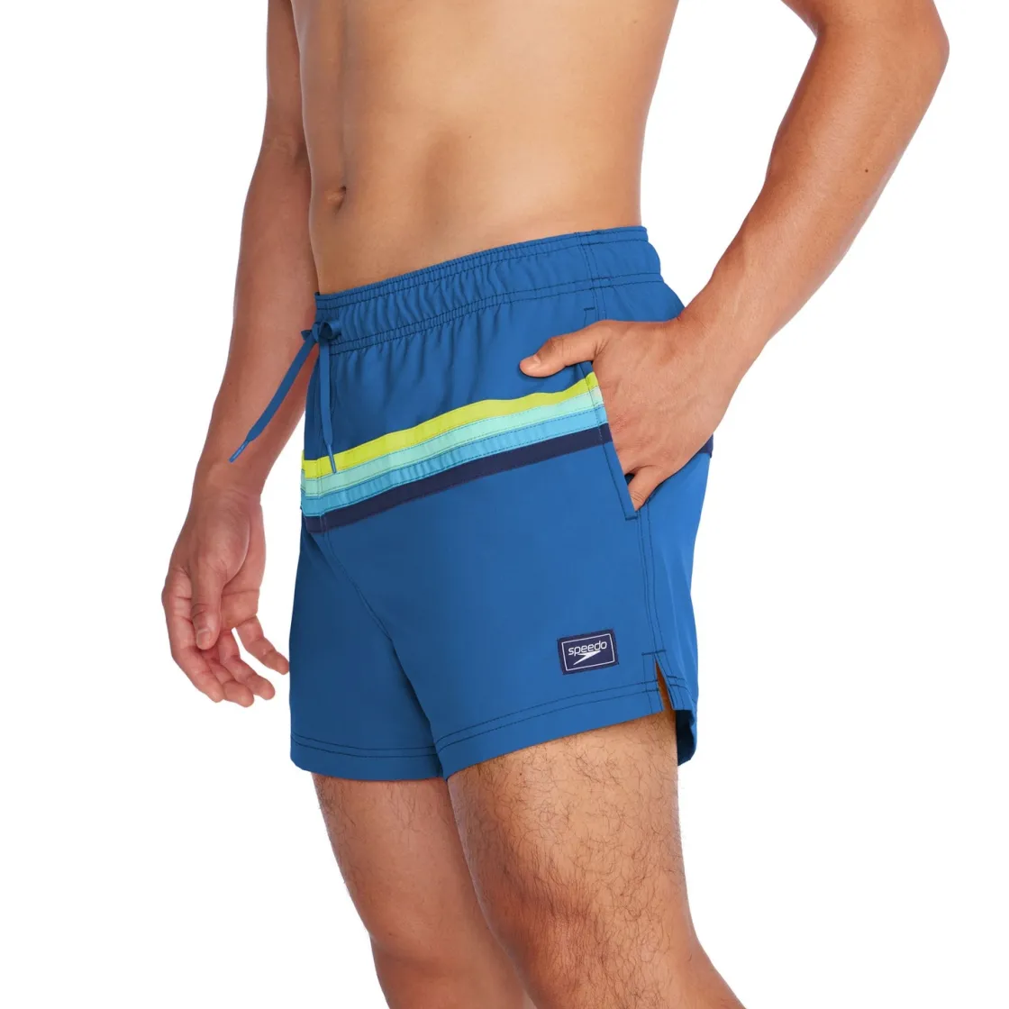 Swim Trunks & Boardshorts-Speedo Colorblock Redondo Edge Volley 14" Arctic Glass