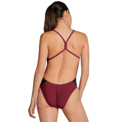 Racing|One Pieces-Speedo Edge Splice One Back One Piece Maroon