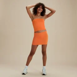 Two Pieces-Speedo Flu3nte Solid Convertible Tube Orange