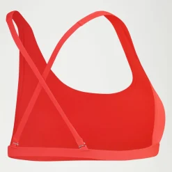 Two Pieces-Speedo Flu3nte Solid Convertible Top Red