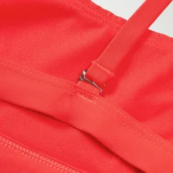 Two Pieces-Speedo Flu3nte Solid Convertible Top Red