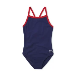 Racing|Fitness-Speedo Flyback Youth Training Suit One Piece - Endurance+ Navy/Red