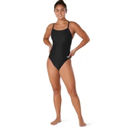 Racing|Fitness-Speedo Powerflex - Flyback Solid One Piece Adult Black