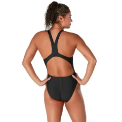 Racing|Fitness-Speedo Powerflex - Super Pro Back Solid One Piece Adult Black