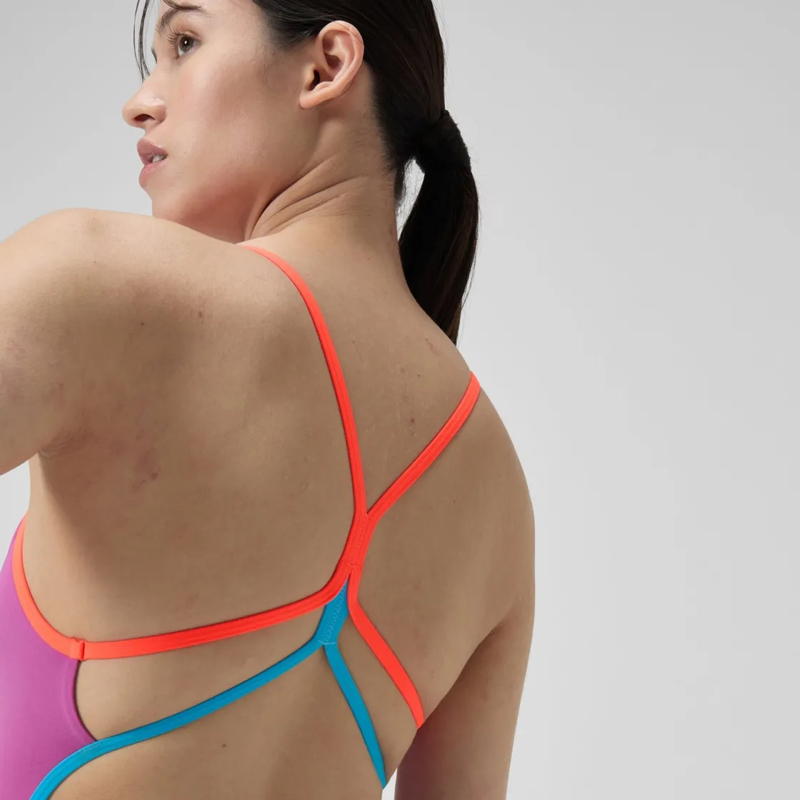 Fitness|Training-Speedo Solid Double Strap One Piece Kiki Pink