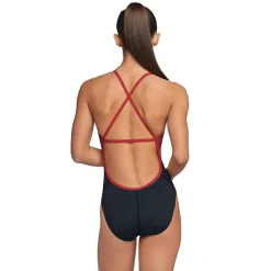 Racing|One Pieces-Speedo Spark Splice Crossback One Piece Maroon/Black