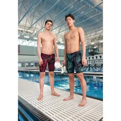 Tech Suits-Speedo Vanquisher Printed Jammer Magenta